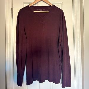 Men’s Maroon Long Sleeve Tee